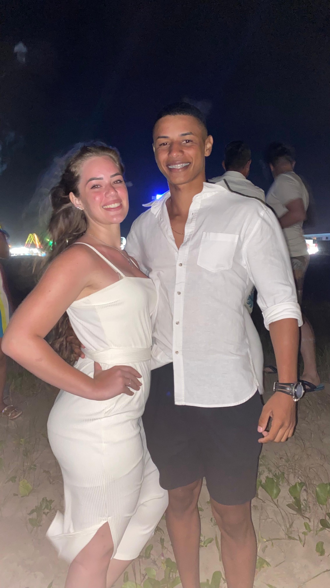 Noite na praia